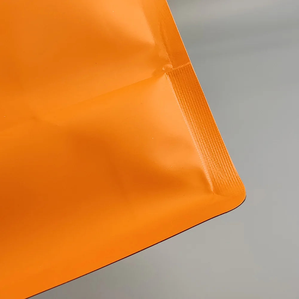 Classic Flat Bottom Pouch PE Zipper Packaging Bag for Food Pet Food Coffee Beans Tea Bags with Valve