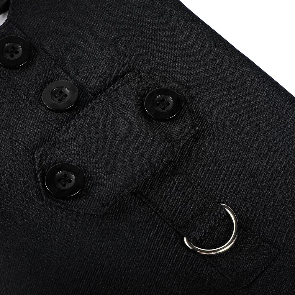 Tanpopo Dog Tuxedo Suit and Colar Bandana Set Wedding Party Doggy Prince Bowtie Shirt Formal Pet Engagement Attire Birthday Gift