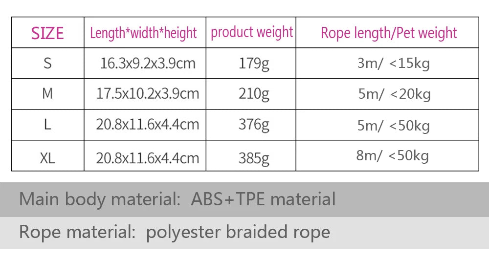 New Pet Products Label Wholesale Adjustable Automatic Heavy Duty Retractable Pet Nylon Material Dog Leash For Large Dog lead