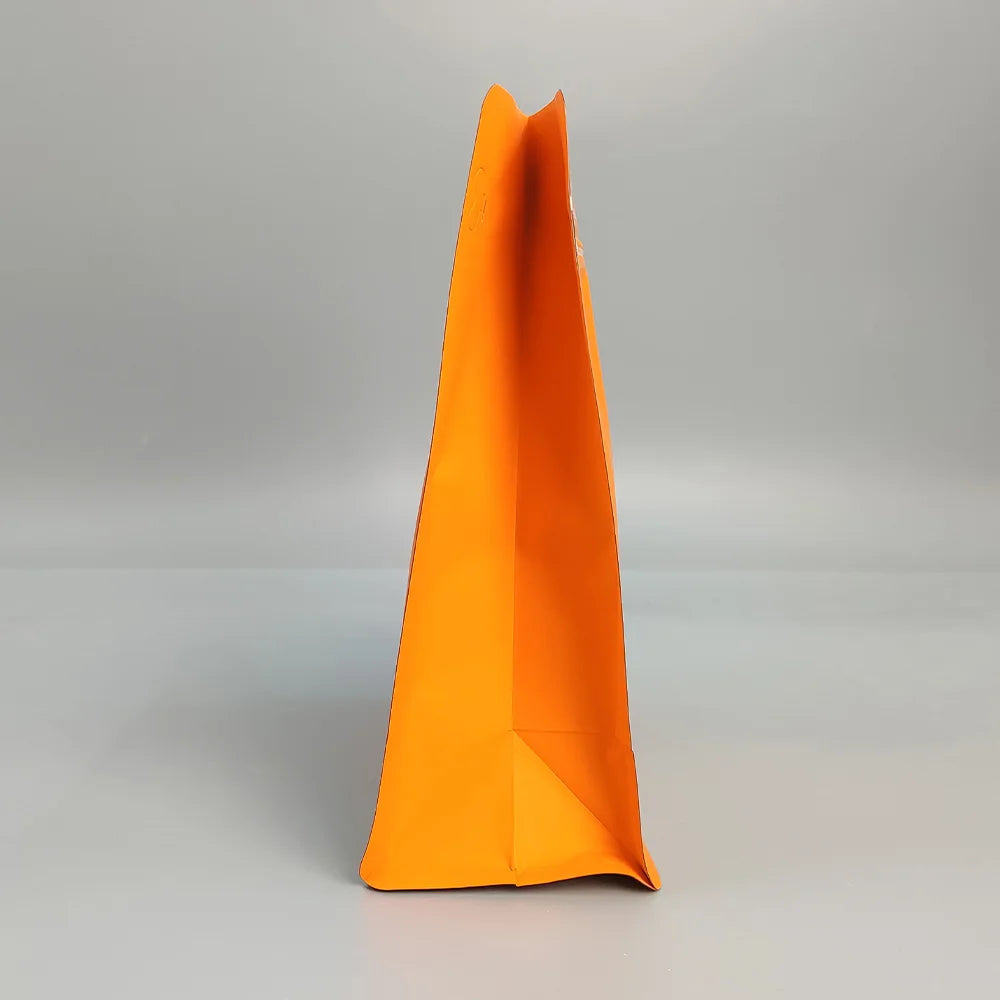 Classic Flat Bottom Pouch PE Zipper Packaging Bag for Food Pet Food Coffee Beans Tea Bags with Valve