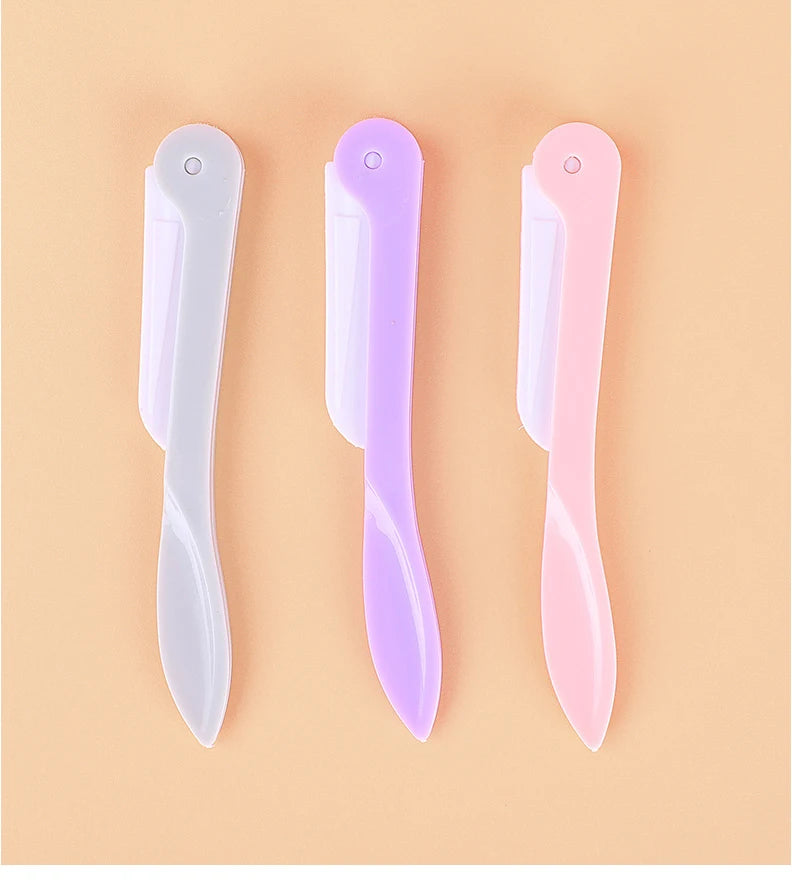 3Pcs/Set Women's Razors Makeup Facial Eyebrow Lip Razor Hair Remover Sharp Stainless Steel Cutting Knife Safety Razor