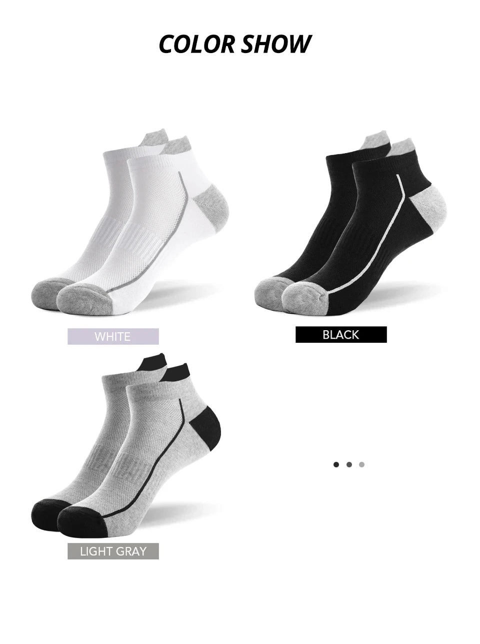 HSS 10 Pairs Organic Cotton Men Socks Knit Mesh Ankle Socks Summer Fitness Breathable Quick Dry Short Sock For Cycling Plus Size