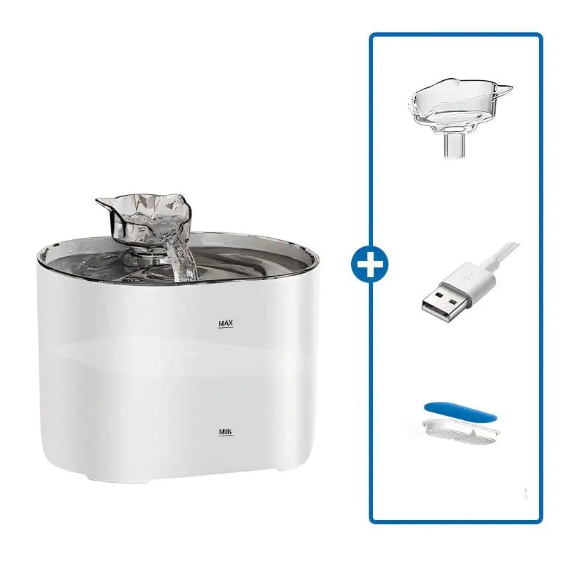 New Cat & Dog Water Dispenser Circulating Filter Flowing Smart Detachable Pet Feeder  Smart Detachable Design for Indoor Use