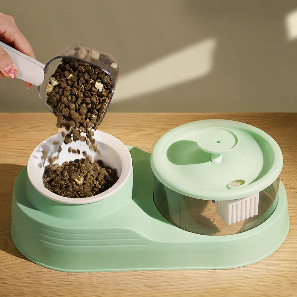 Eco-friendly Plastic Pet Food Measuring Bowl for Dogs with Solid Pattern