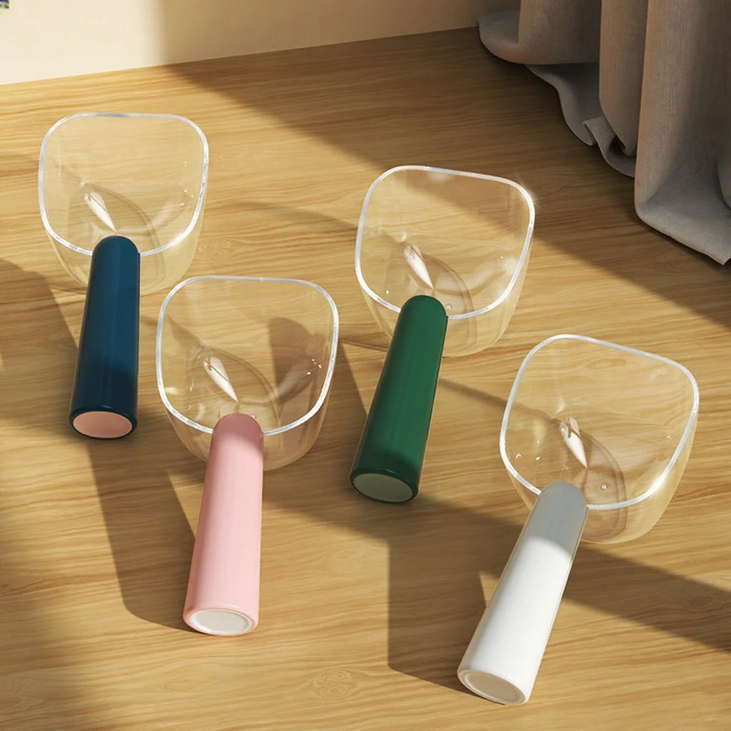 Eco-friendly Plastic Pet Food Measuring Bowl for Dogs with Solid Pattern