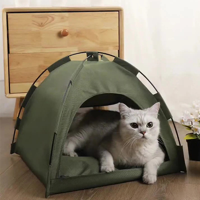UFBemo Pet Products for Cats Sleeping Bed Cat Basket Beds Small Dogs Accessories Pet Houses Winter Tent Pet Bed