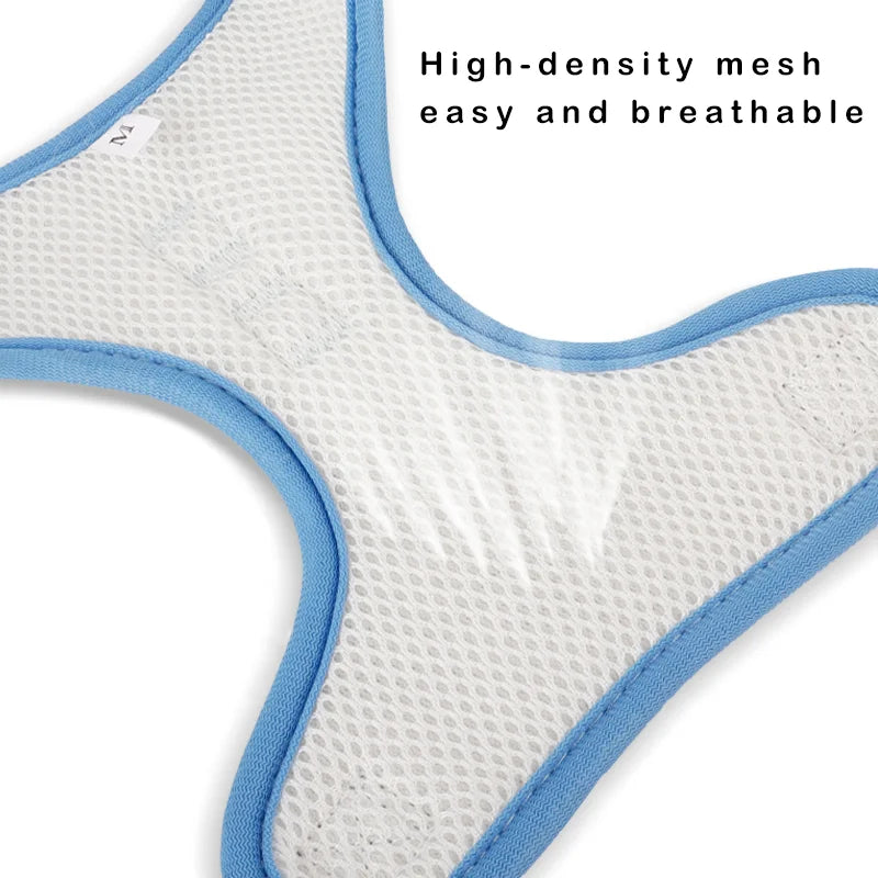 RTS New Lightweight Mesh Breathable Pet Harness Vest Dog Traction Rope Corduroy Dog Safety Harness