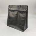 Classic Flat Bottom Pouch PE Zipper Packaging Bag for Food Pet Food Coffee Beans Tea Bags with Valve