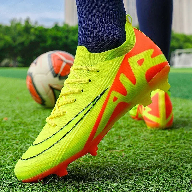 Men Football Boots Training Sport Soccer Shoes Non-Slip Ultralight Grass Unisex Outdoor Sports Shoes Breathable Drop Shipping