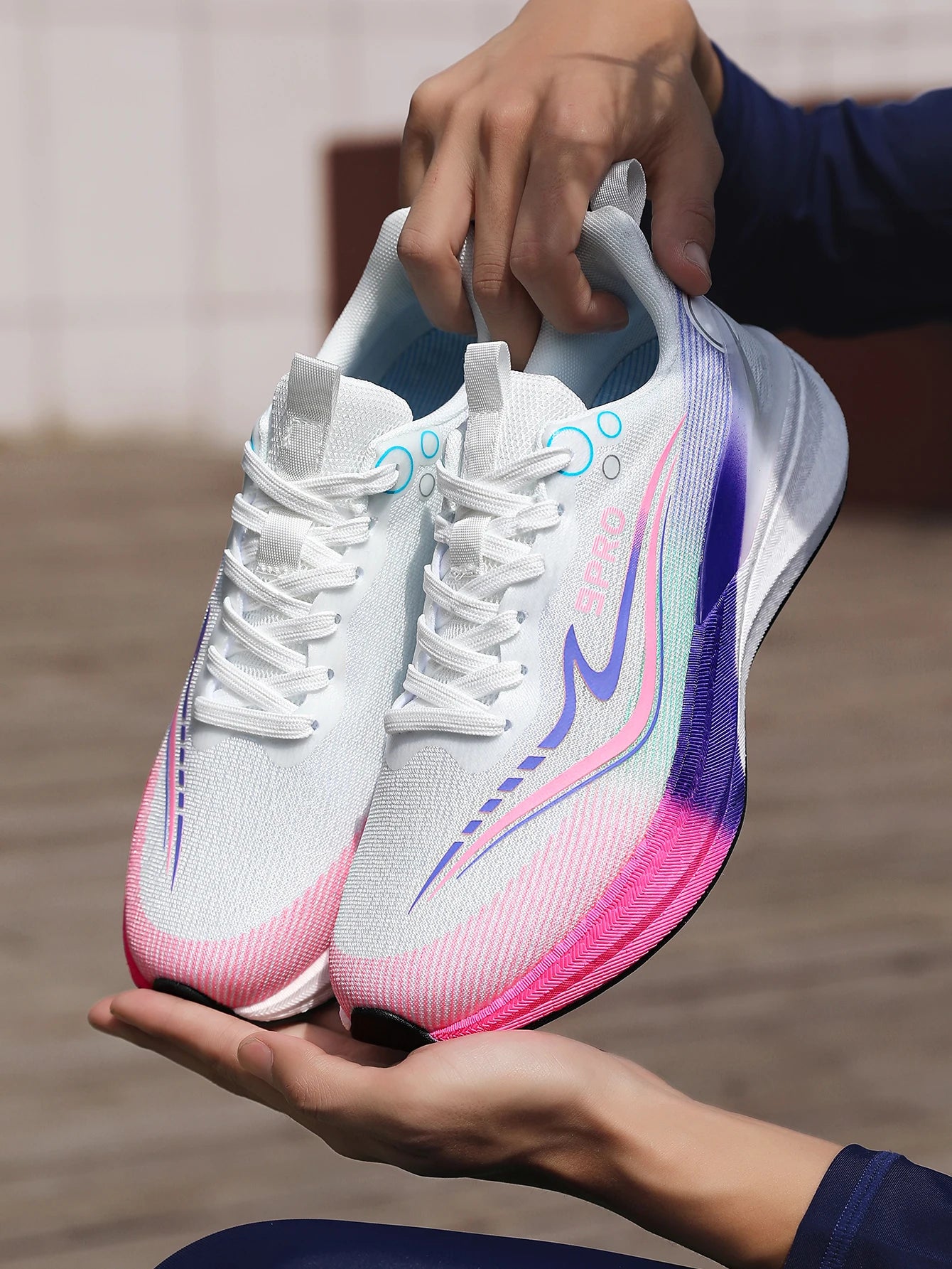 Sports Men Running Shoes Carbon Board Speciality Marathon Breathable Lightweight Women's Comfortable Nonskid Casual Sneakers New