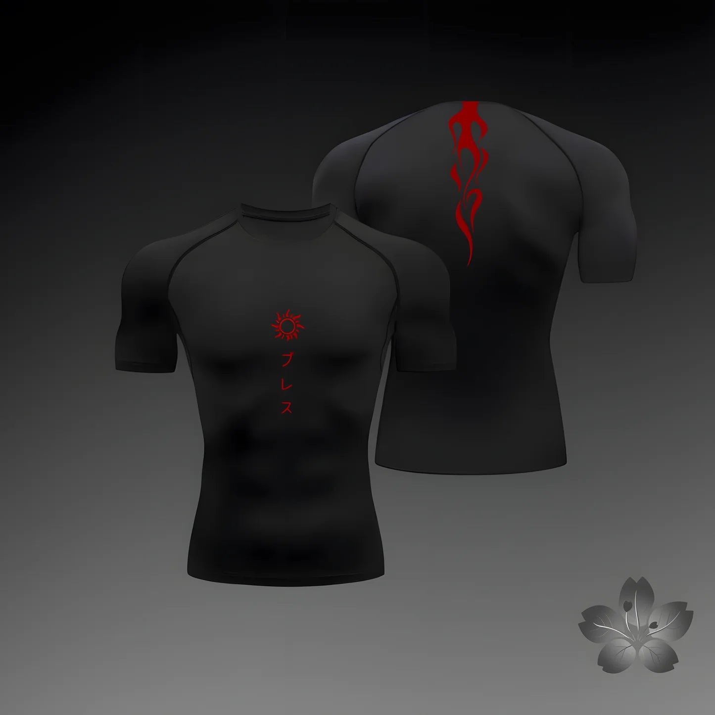 Men's compression shirt, fitness exercise, running, tight fitting gym T-shirt, sports and fitness top T-shirt, summer