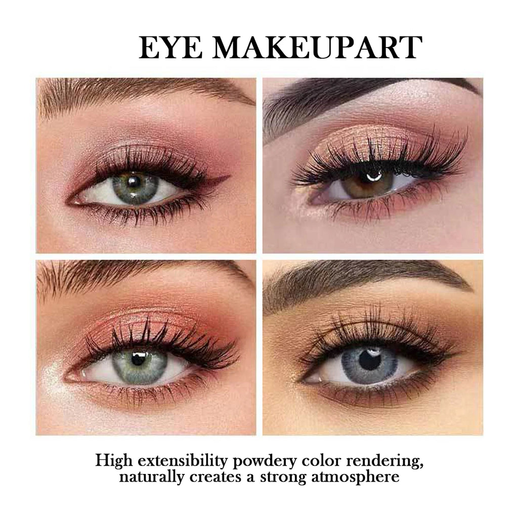 18-color eyeshadow palette, earth tone, European and American eyeshadow, matte and shimmer, versatile makeup