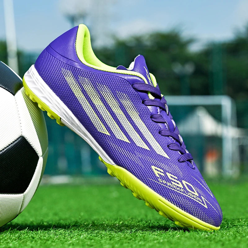 New Men Football Boots Professional Comfortable Sports Shoes Soccer Shoes Boys Sneakers Match Ankle Non-Slip TF/FG Unisex
