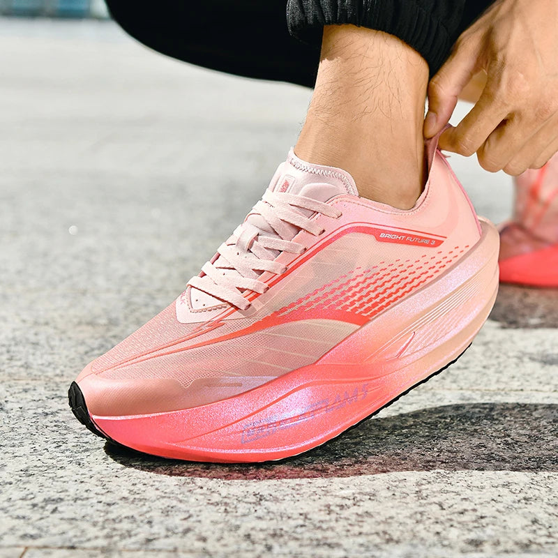 Running Shoes Men Carbon Plate Speciality Marathon Sports Breathable Lightweight Women's Comfortable Nonskid Leisure Sneakers