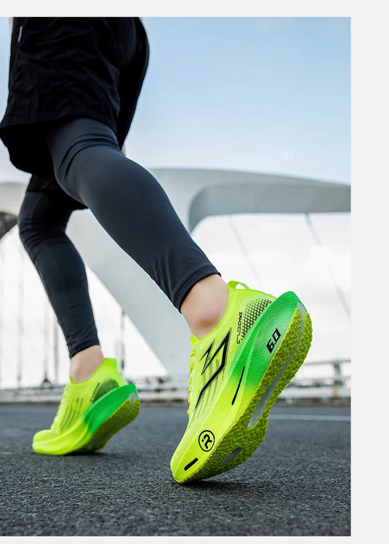 New Sports Shoes for Men Women Running Sneakers Carbon Plate Male Marathon Racing Shock-absorbing Athletics Sport Training Shoes
