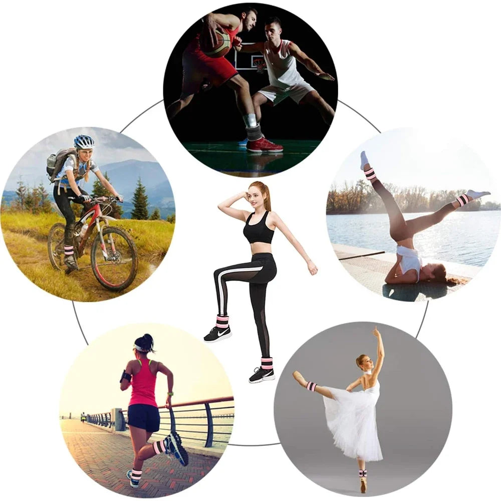 1Pair Adjustable Ankle Weights for Women Men,(0.5kg / 1kg Each Pack) Modularized Leg Wrist Weight Straps for Yoga,Running,Gym