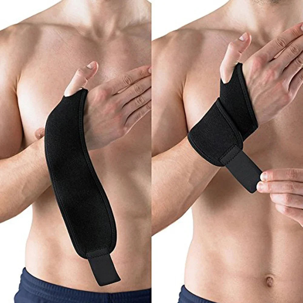 GOMOREON 1Pcs Wrist Guard Band Brace Support Carpal Tunnel Pain Wraps Bandage Fitness Wristbands