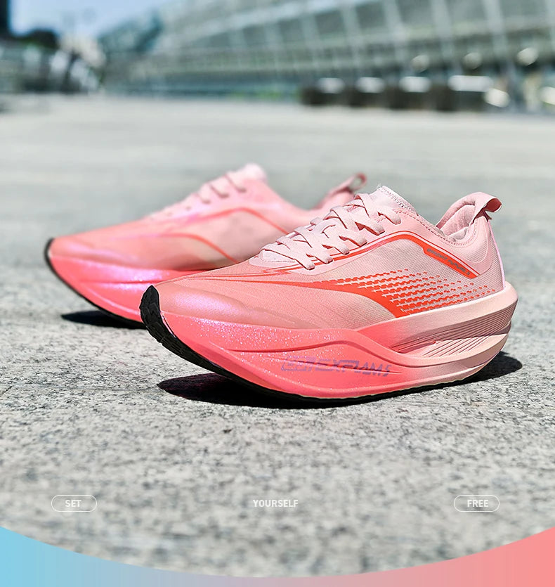 Running Shoes Men Carbon Plate Speciality Marathon Sports Breathable Lightweight Women's Comfortable Nonskid Leisure Sneakers