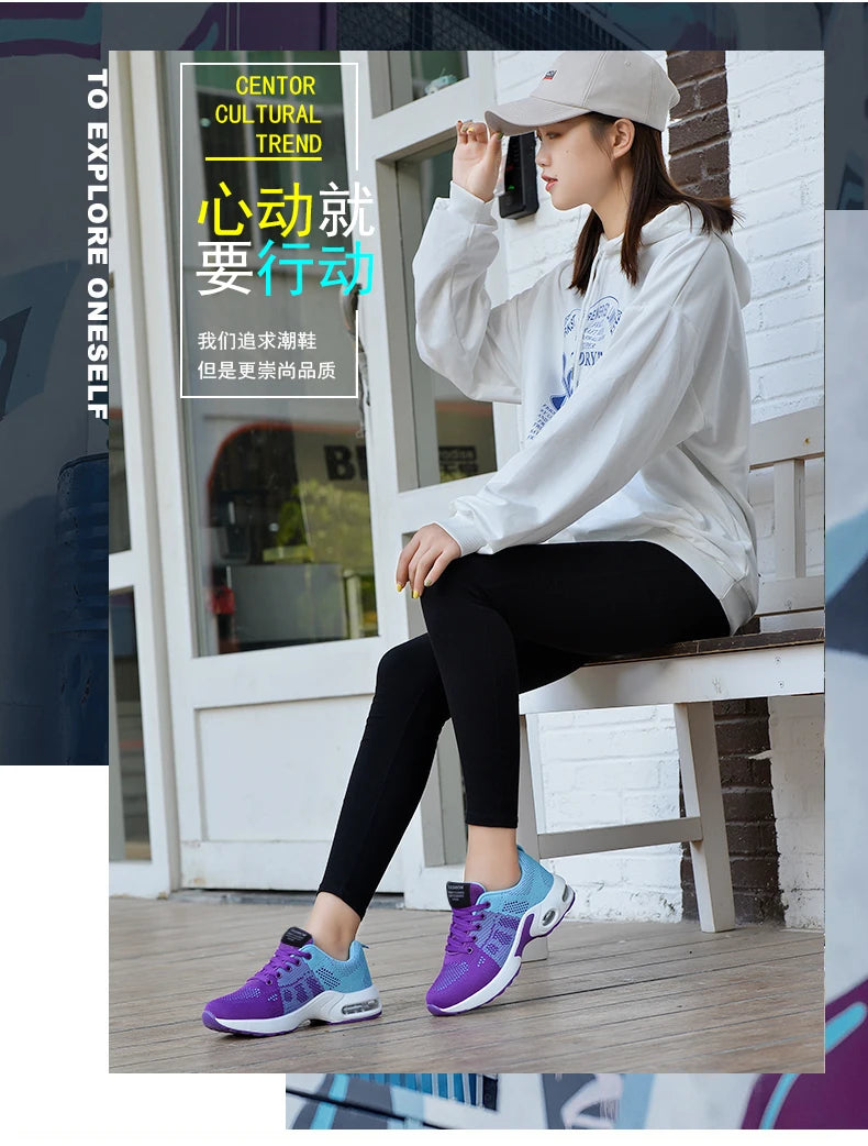 Women's sports shoes High quality running shoes Breathable sports casual sneakers Women's non-slip walking women's shoes