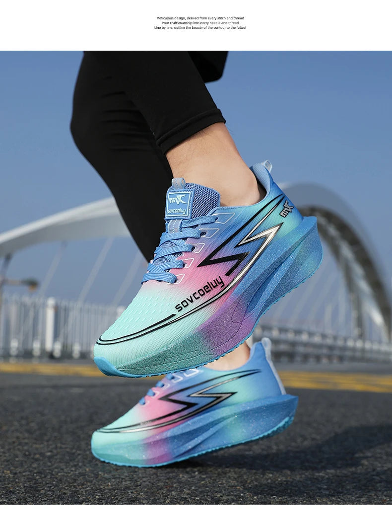 Running Shoes Men's Sneakers Trend Walking Speciality Carbon Board Marathon Sports Male Athletic Nonskid Lightweight For Women