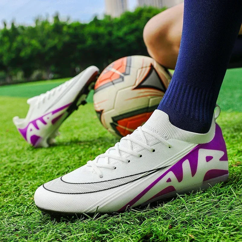 Men Football Boots Training Sport Soccer Shoes Non-Slip Ultralight Grass Unisex Outdoor Sports Shoes Breathable Drop Shipping