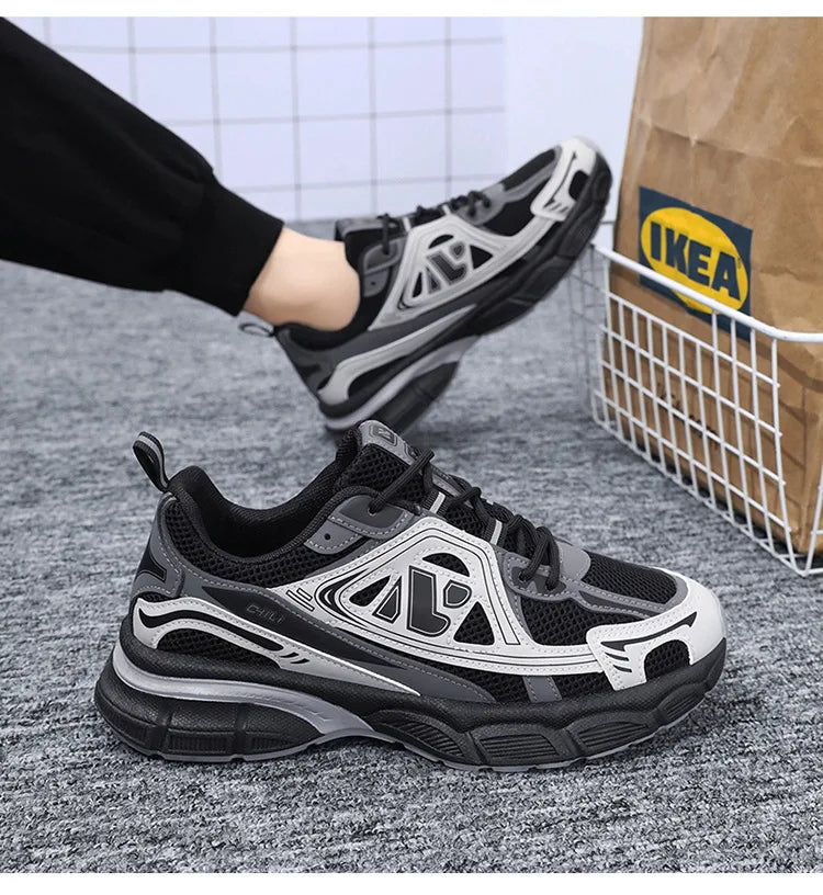 Shoes for Men Sneakers 2026 Fashion Breathable Sports Shoes Men Outdoor Running Shoes Lace Up Training Sneakers Tenis Masculino