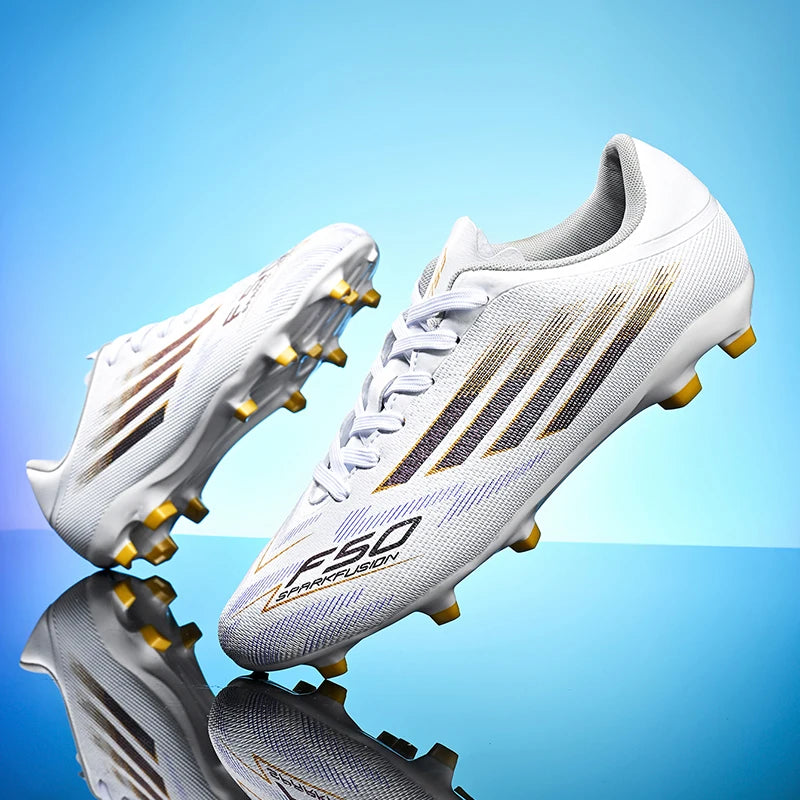 New Men Football Boots Professional Comfortable Sports Shoes Soccer Shoes Boys Sneakers Match Ankle Non-Slip TF/FG Unisex