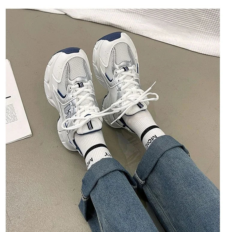 Women's casual classic sports shoes 2025 fashion heightening outdoor non-slip sports shoes luxury brand women's casual shoes