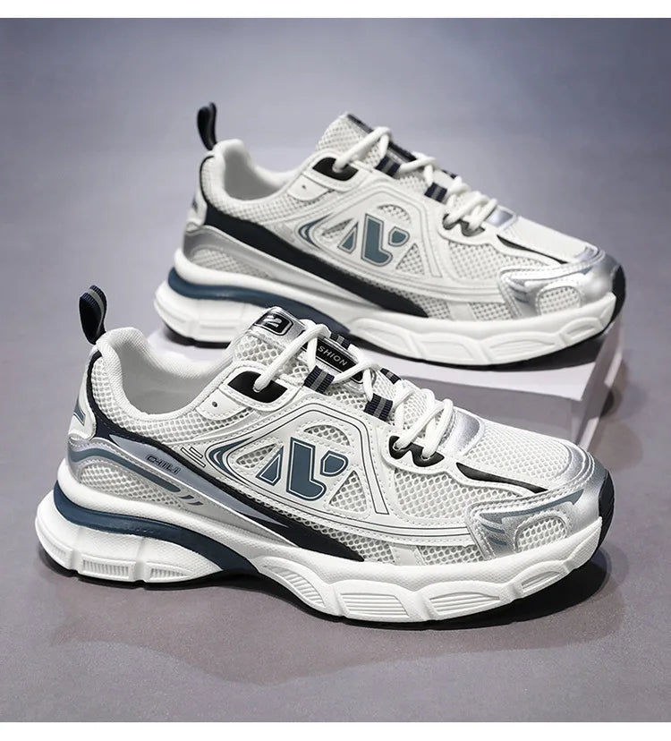 Shoes for Men Sneakers 2026 Fashion Breathable Sports Shoes Men Outdoor Running Shoes Lace Up Training Sneakers Tenis Masculino