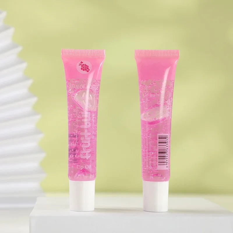 6Pcs Fruity Flavor Watery Glossy Lip Gloss Set Clear Lip Gel Hydrating Moisturizing Lip Gloss Women Lips Makeup Wholesale