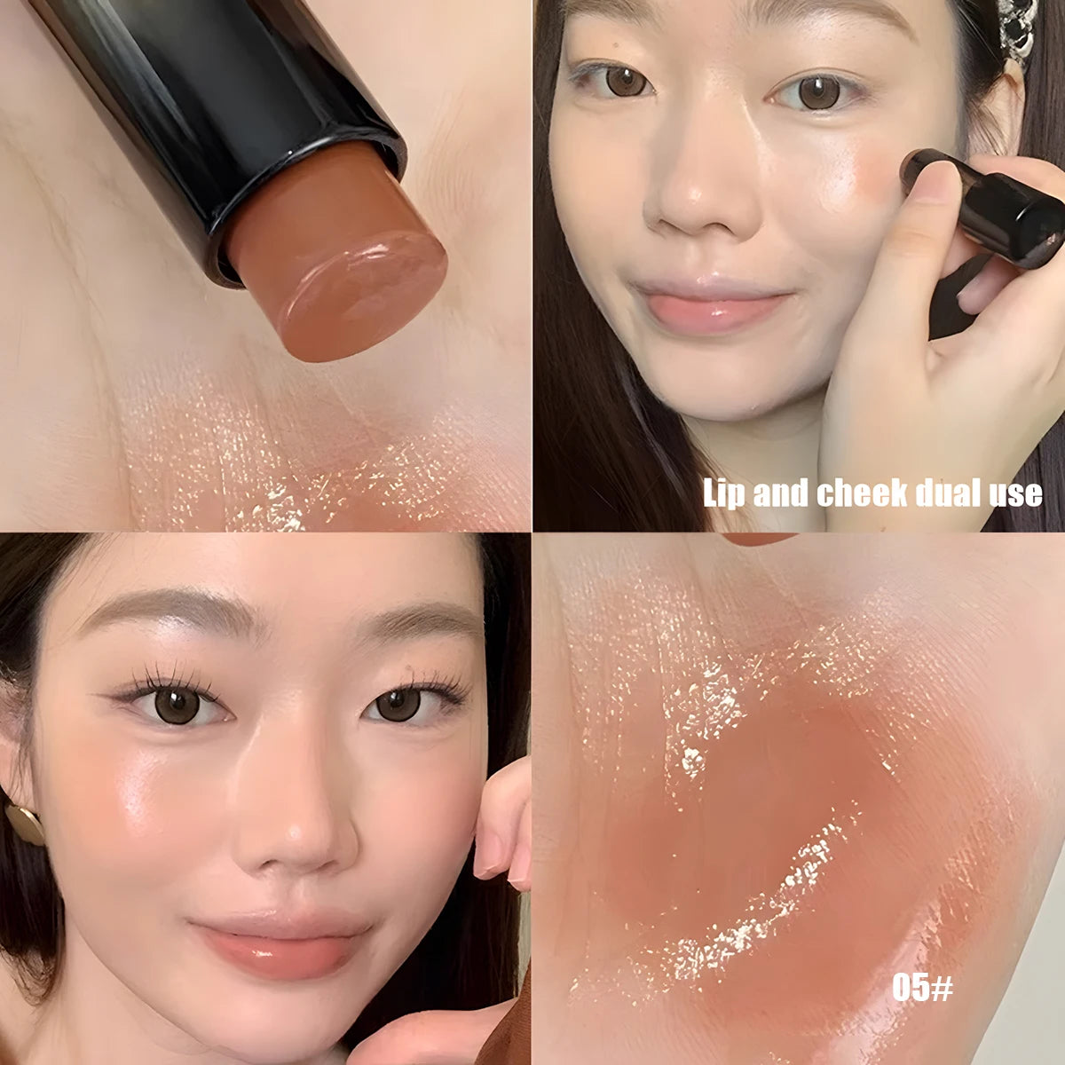 Lipstick red brown lipstick waterproof moisturizing mirror lipstick lip gloss natural long-lasting makeup Valentine's Day gift