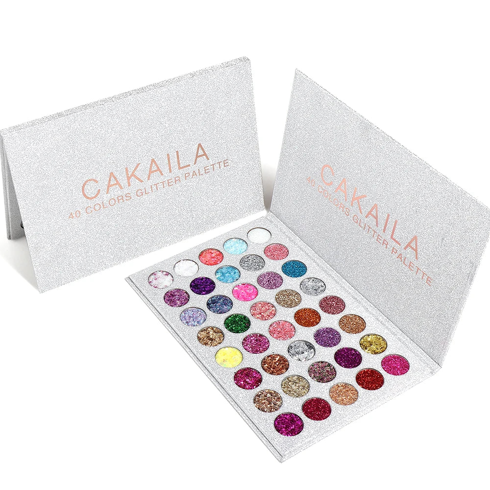 40 Colors Glitter Eyeshadow Powder Palette Diamond Shine Glittering Eye Shadow Makeup Colored Cosmetics Shadows Pallete Make Up