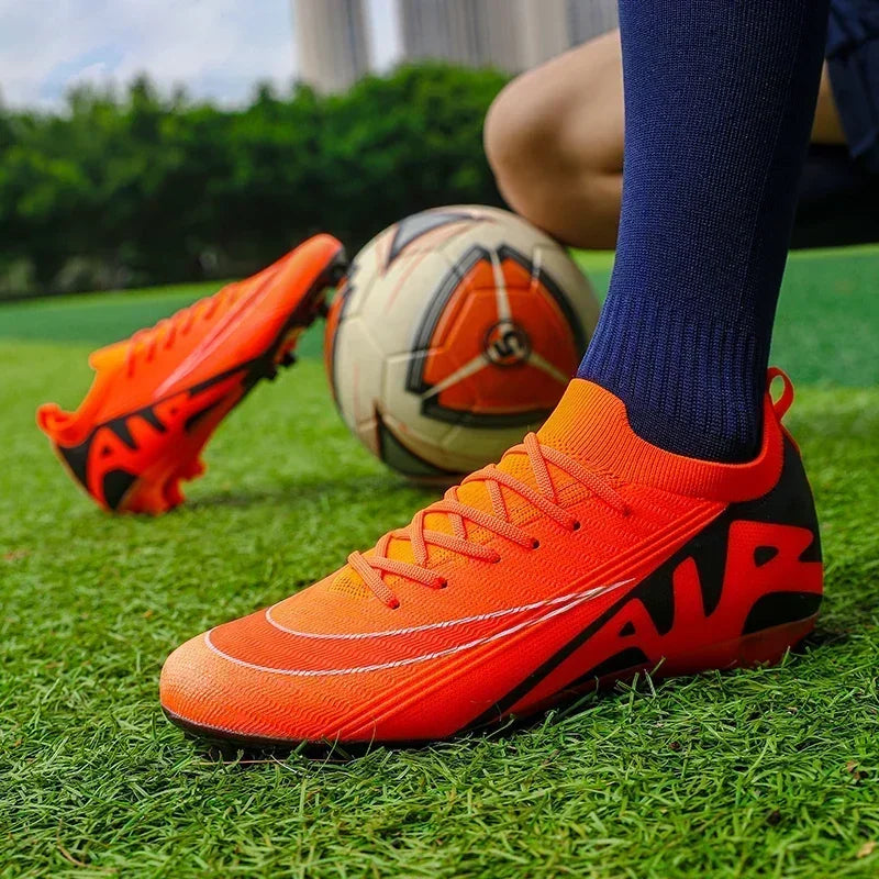 Men Football Boots Training Sport Soccer Shoes Non-Slip Ultralight Grass Unisex Outdoor Sports Shoes Breathable Drop Shipping