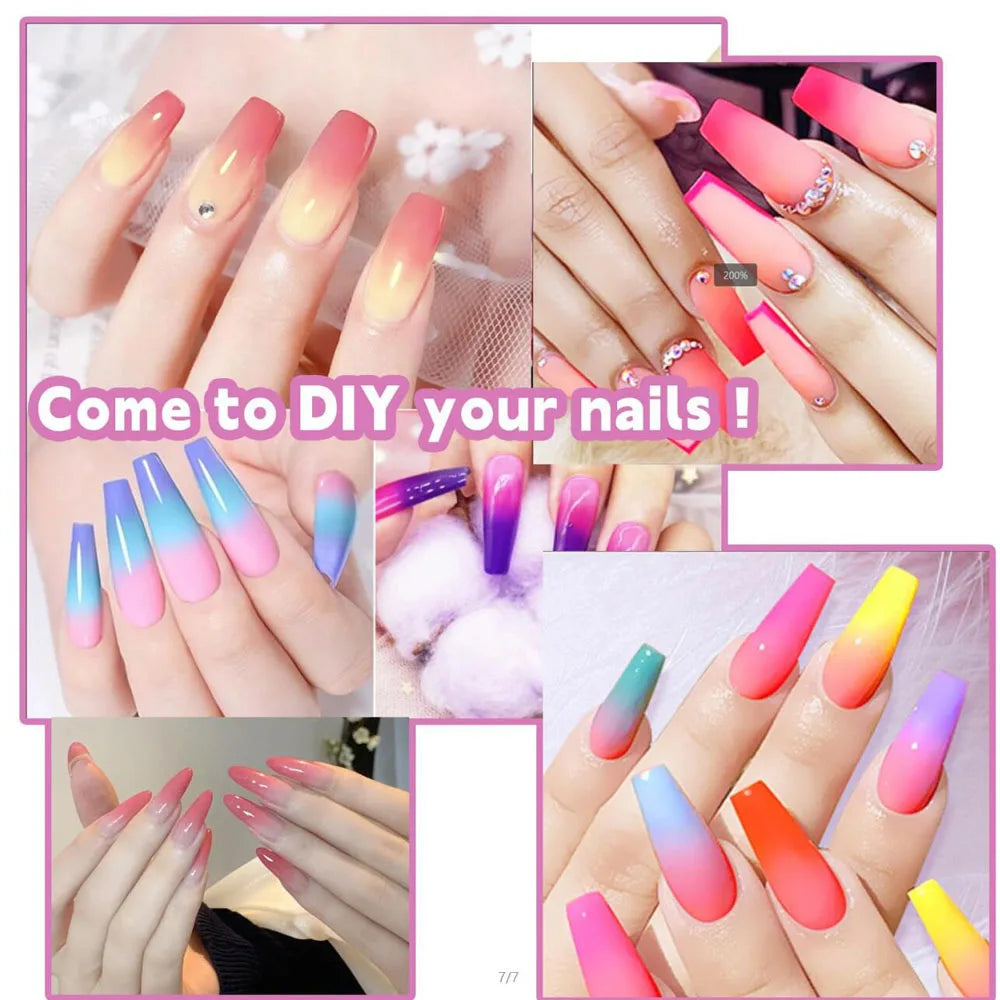 40-Colors Gradient Nail Eyeshadow Palette Glitter Waterproof Matte Long-Lasting Pigmented Powder For Beginner Makeup Learn Tools