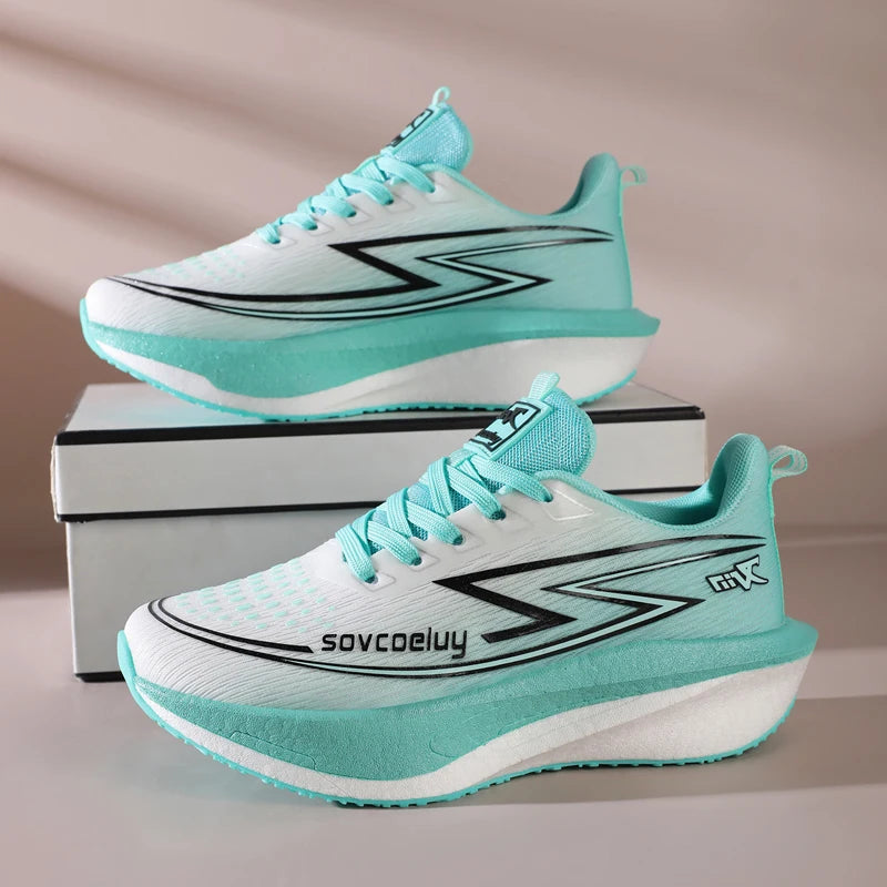Running Shoes Men's Sneakers Trend Walking Speciality Carbon Board Marathon Sports Male Athletic Nonskid Lightweight For Women