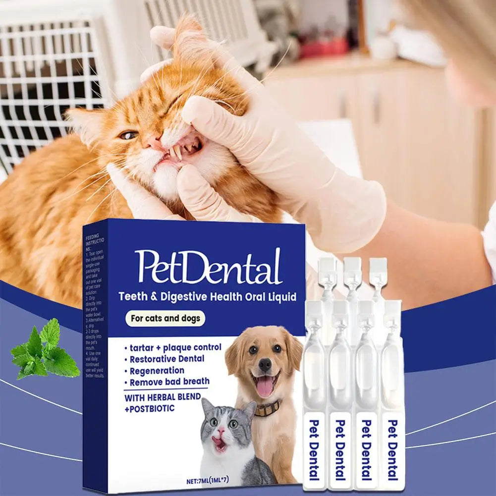 Pet Teeth Cleaning Liquid for Dog and Cat Teeth Cleansing Remove Tartar Odor Reduce Bad Breath Keep Fresh Pet Dental Care