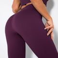 Seamless Ribbed Women Leggings Ladies High Waist Push Up Leggins Tight Striped Fitness Pants for Women Sport Gym Workout Pants