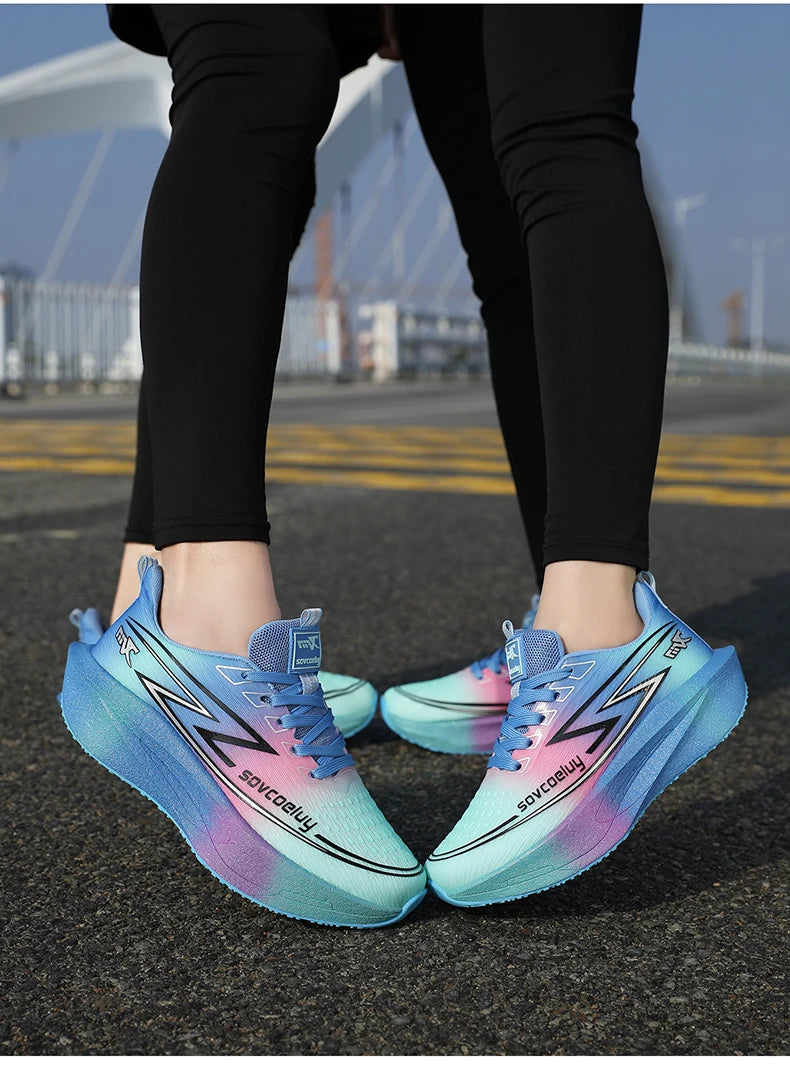 Running Shoes Men's Sneakers Trend Walking Speciality Carbon Board Marathon Sports Male Athletic Nonskid Lightweight For Women