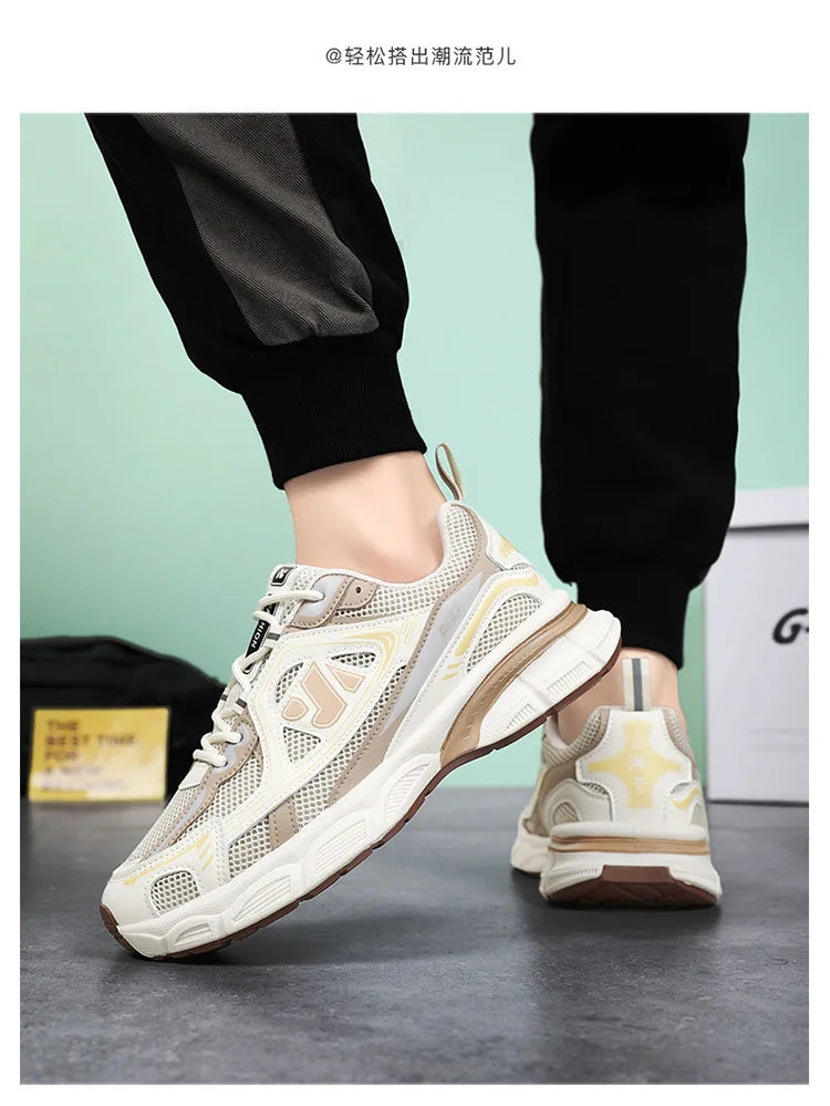 Shoes for Men Sneakers 2026 Fashion Breathable Sports Shoes Men Outdoor Running Shoes Lace Up Training Sneakers Tenis Masculino