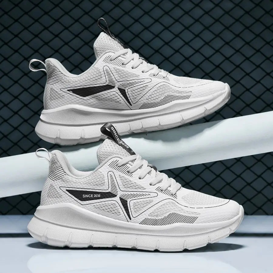 Men's Low-Top Sports Shoes Breathable Lightweight Comfortable Wear-Resistant Thick Bottom Versatile Fashionable Heightening Shoe