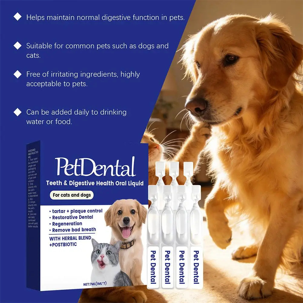 Pet Teeth Cleaning Liquid for Dog and Cat Teeth Cleansing Remove Tartar Odor Reduce Bad Breath Keep Fresh Pet Dental Care
