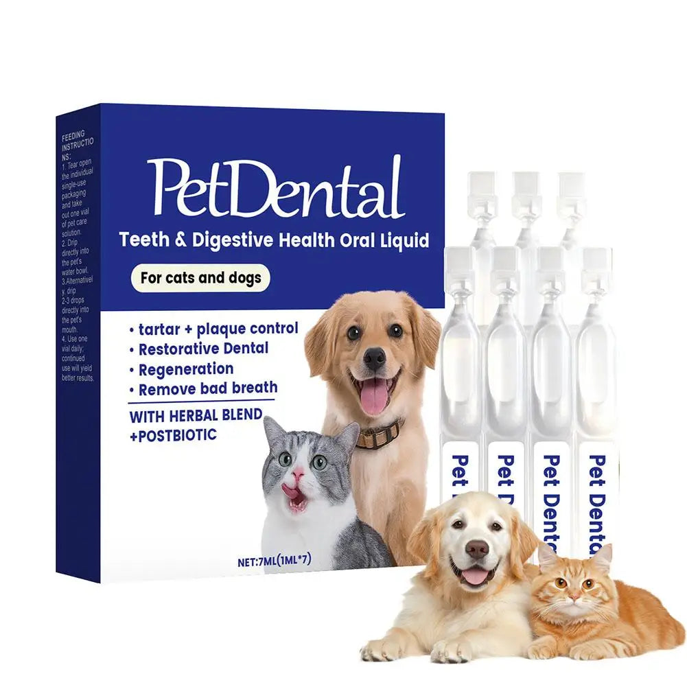 Pet Teeth Cleaning Liquid for Dog and Cat Teeth Cleansing Remove Tartar Odor Reduce Bad Breath Keep Fresh Pet Dental Care