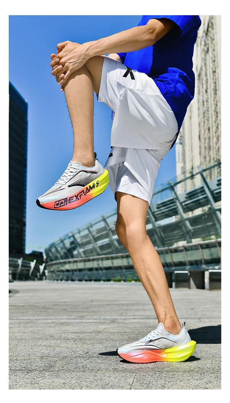 Running Shoes Men Carbon Plate Speciality Marathon Sports Breathable Lightweight Women's Comfortable Nonskid Leisure Sneakers