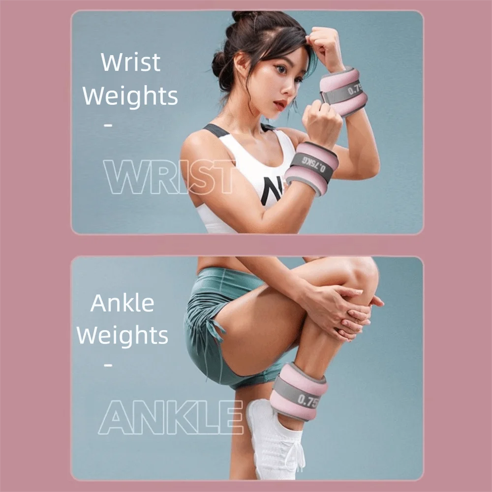 Breathable Weighted Sandbag Soft Sand 360° Wrapping Adjustable Leg Band Comfortable Adjustable Straps Wrist Ankle Weights