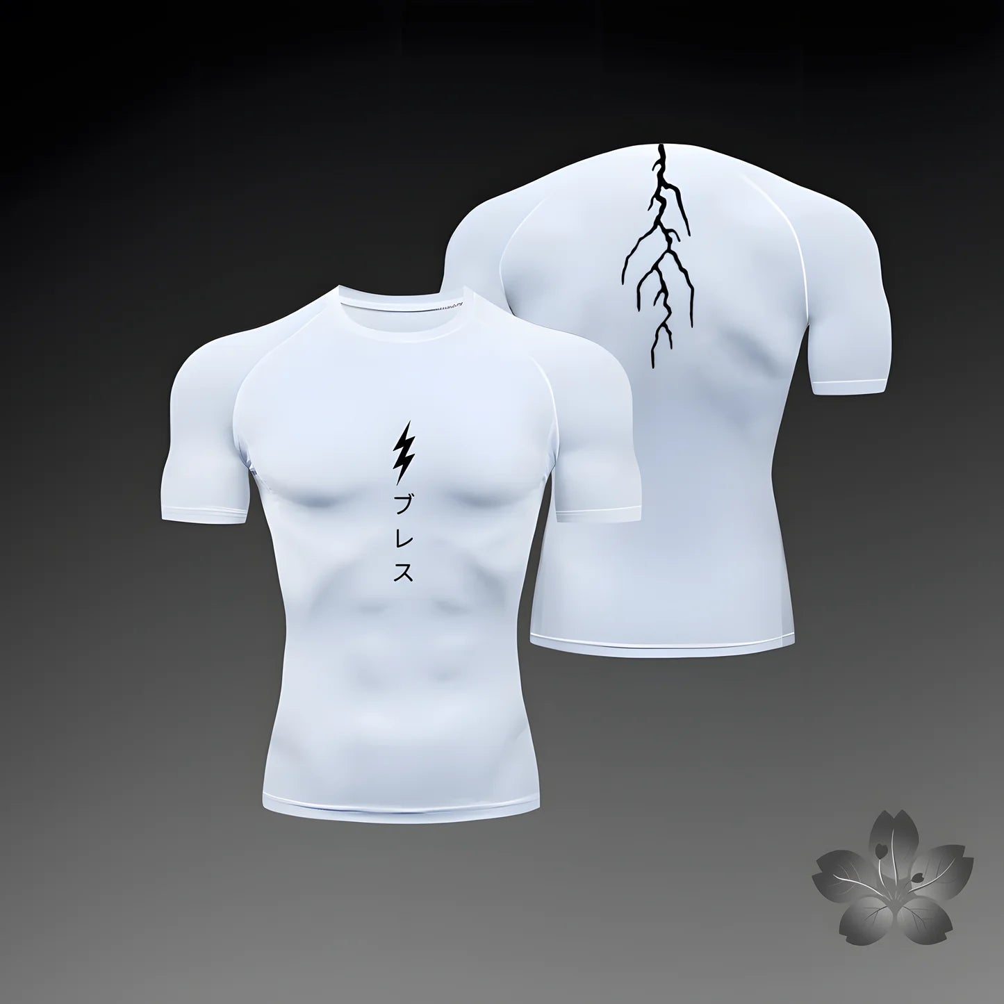 Men's compression shirt, fitness exercise, running, tight fitting gym T-shirt, sports and fitness top T-shirt, summer
