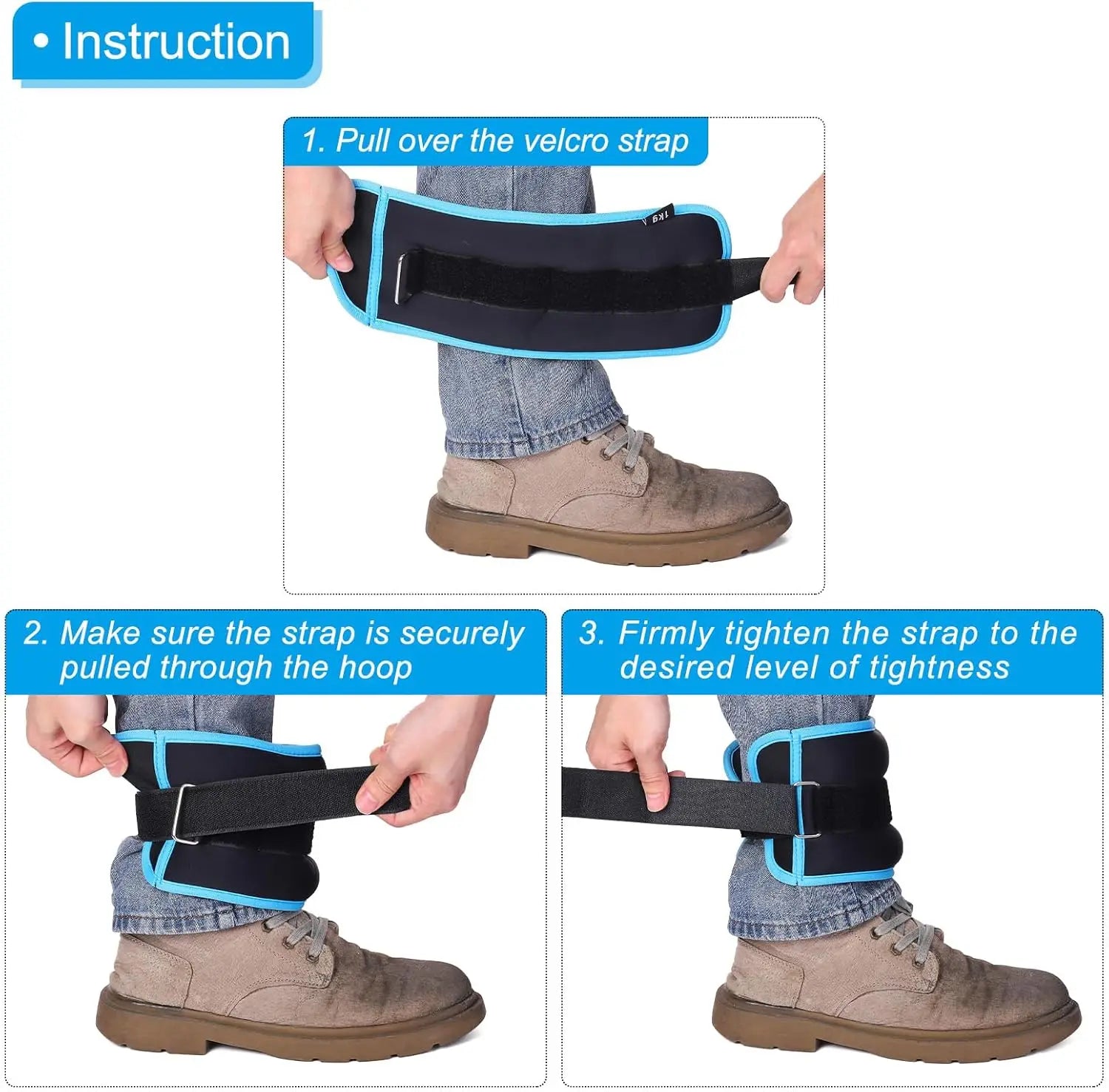 2pcs 0.25/0.5/0.75/1/2kg Wrist Ankle Sandbags Portable Fitness Training Weight Sandbag For Yoga Dancing Running Body Shaping
