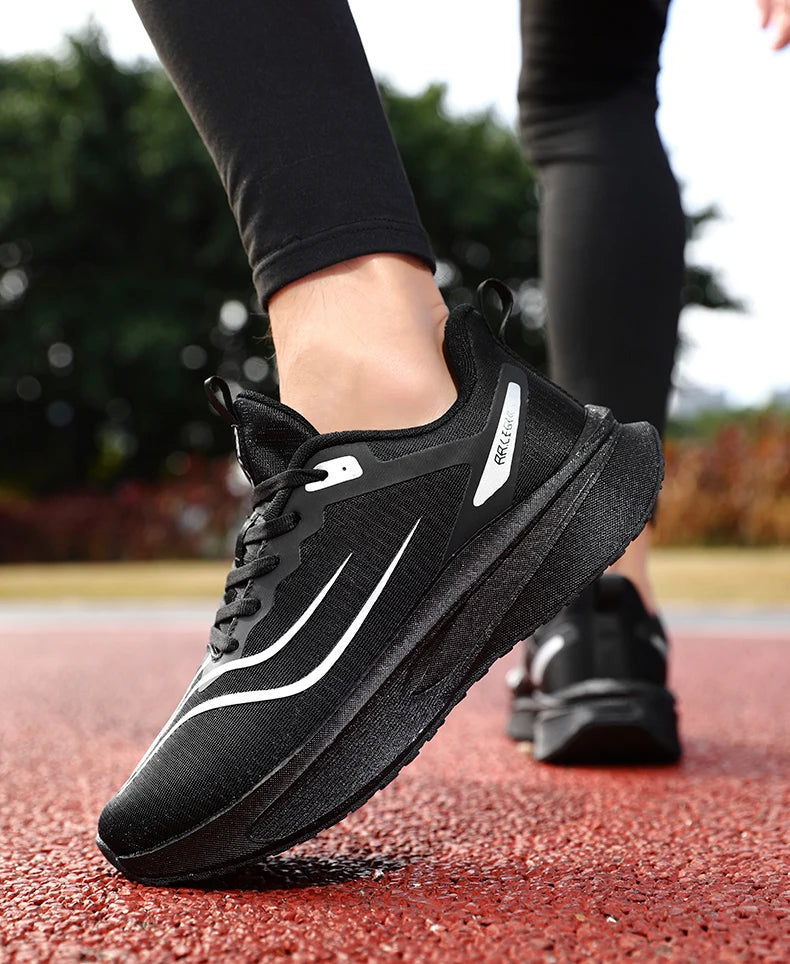 Sports Shoes for Men Air Cushion Jogging Shoes Running Shoes Carbon Board Marathon Breathable Lightweight Women Nonskid Sneakers