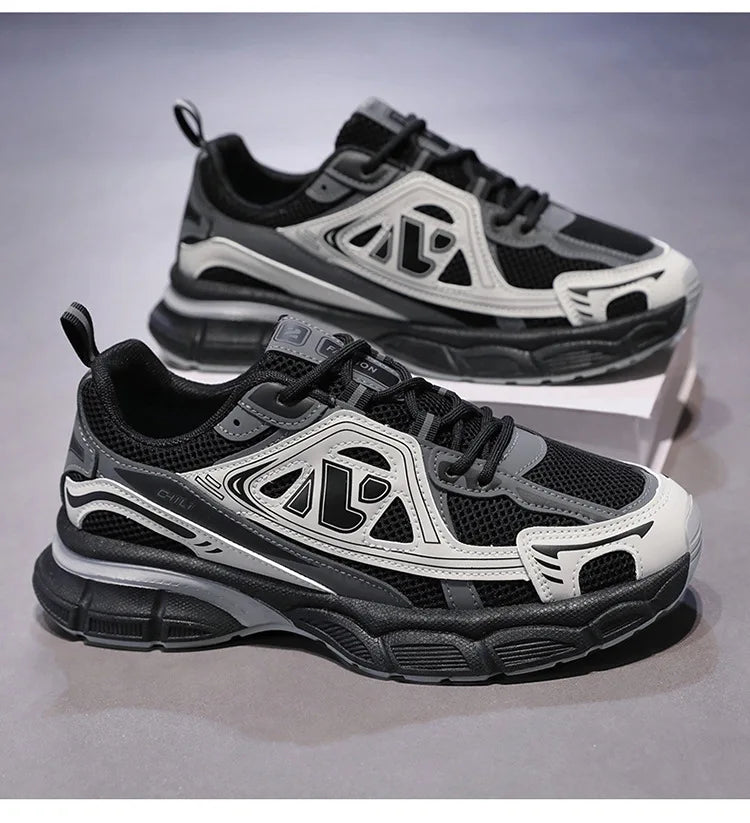 Shoes for Men Sneakers 2026 Fashion Breathable Sports Shoes Men Outdoor Running Shoes Lace Up Training Sneakers Tenis Masculino