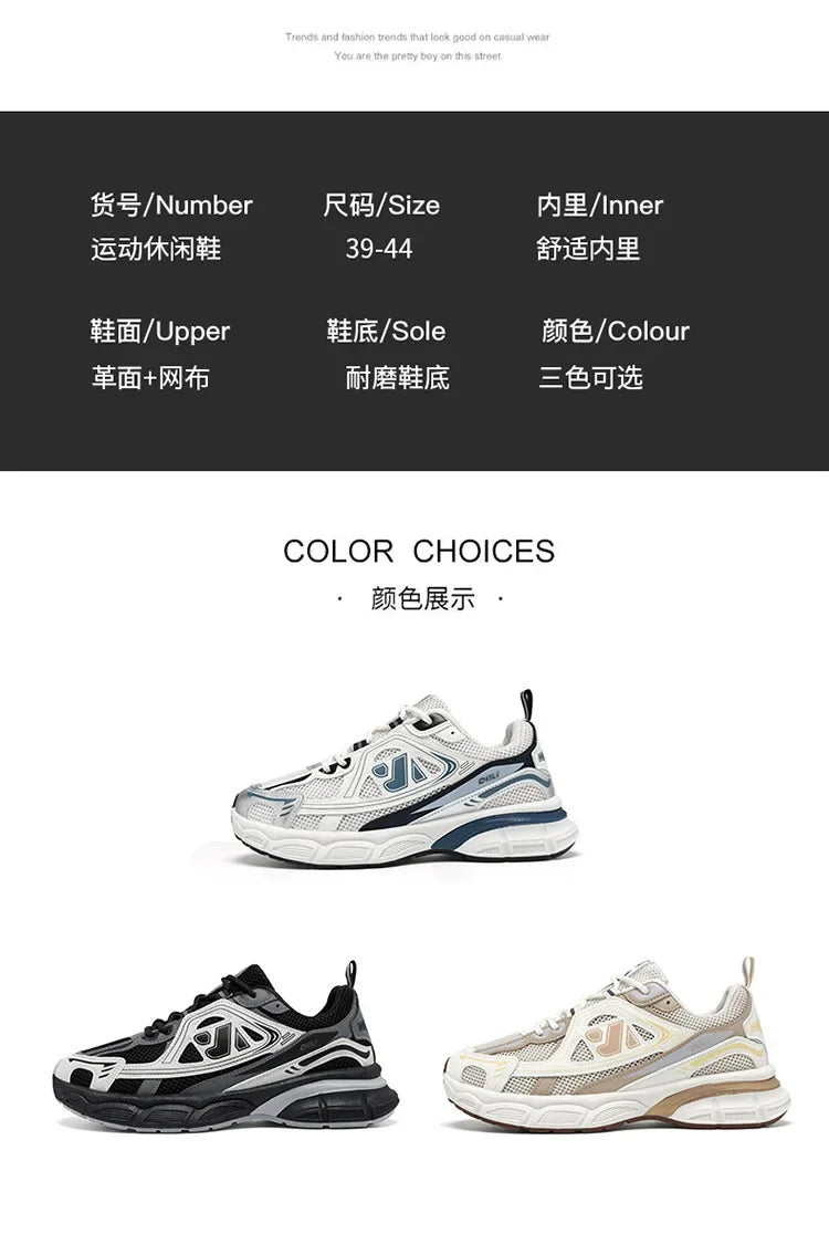 Shoes for Men Sneakers 2026 Fashion Breathable Sports Shoes Men Outdoor Running Shoes Lace Up Training Sneakers Tenis Masculino