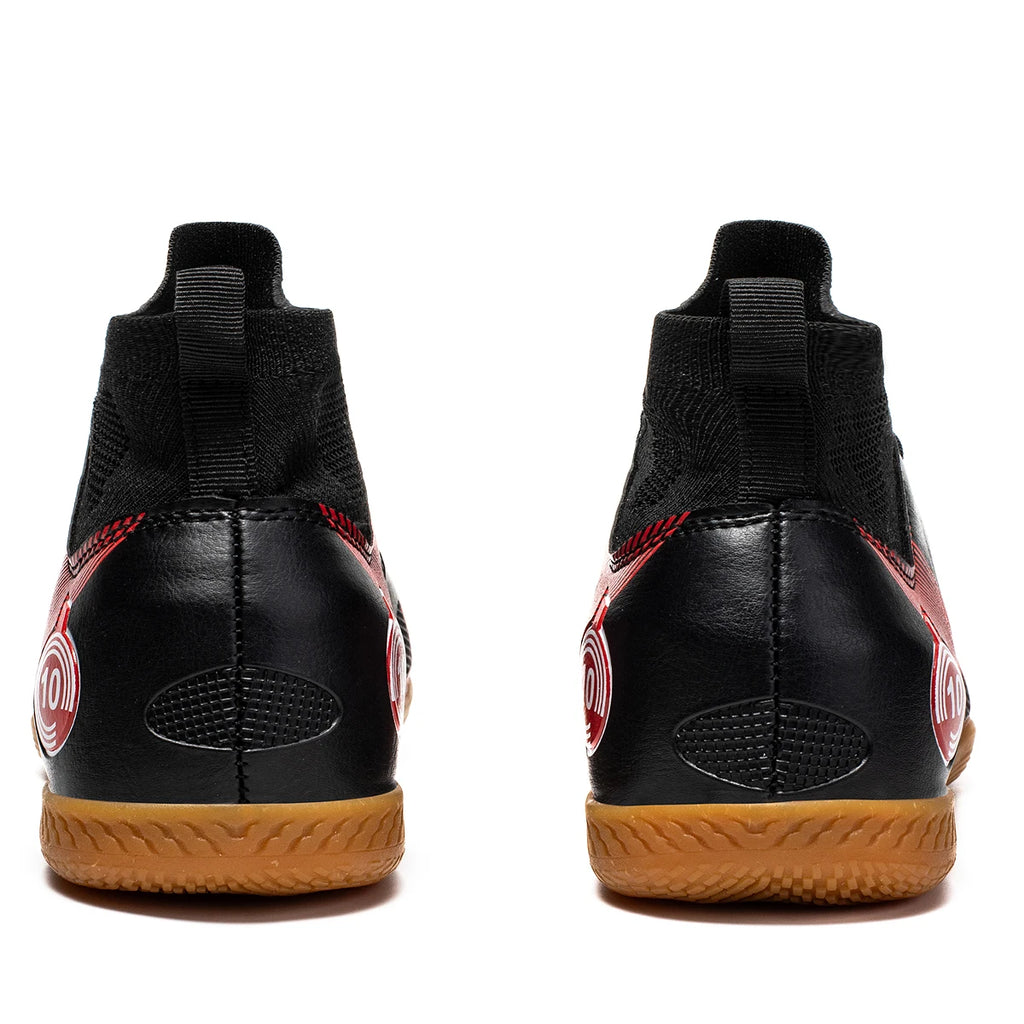 Men's Sports IC Indoor Flat Bottomed Football Shoes Adult High-Tops Wear Resisting Training Shoes Teenagers Non Slip Shoes